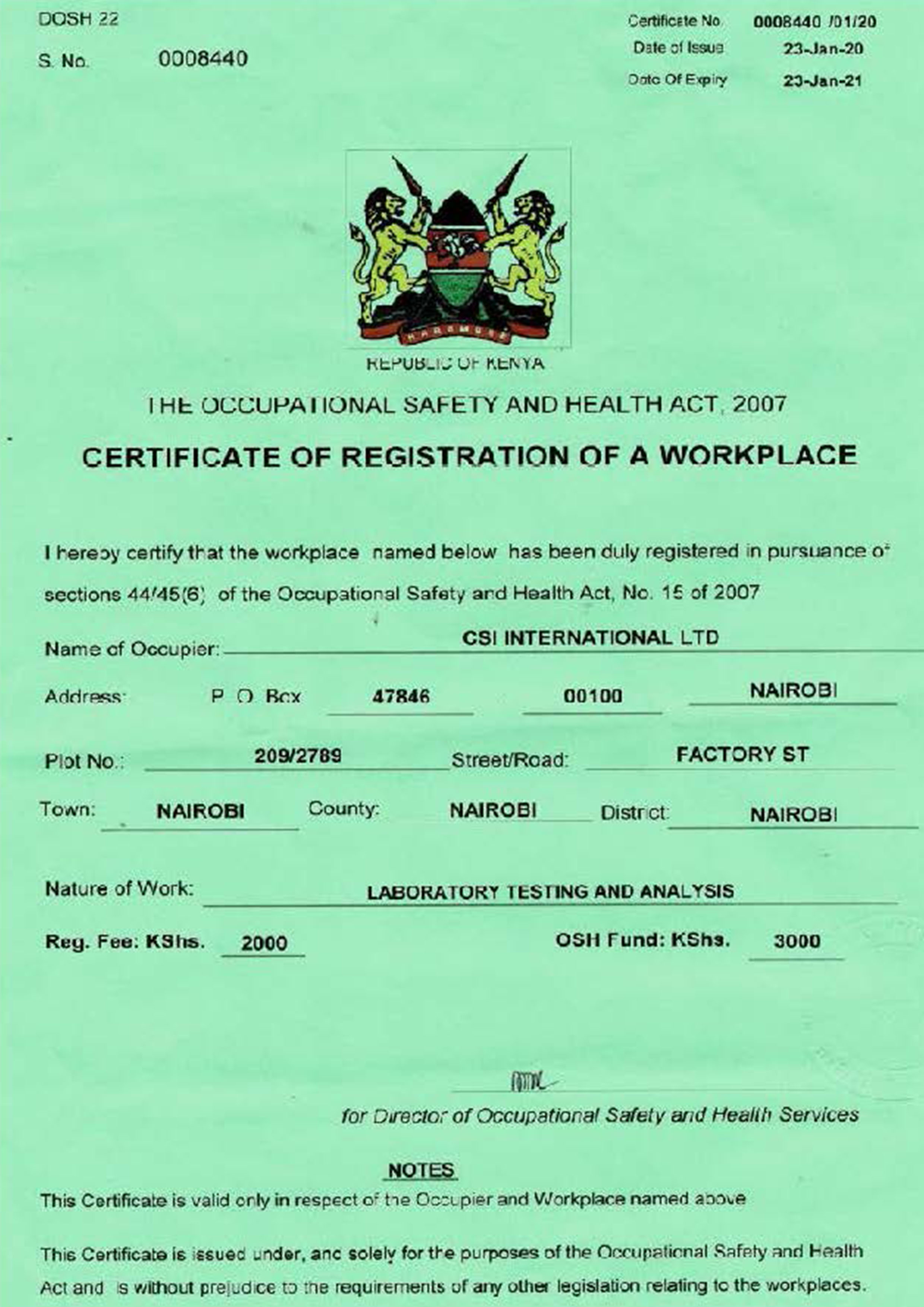 Certificate 3