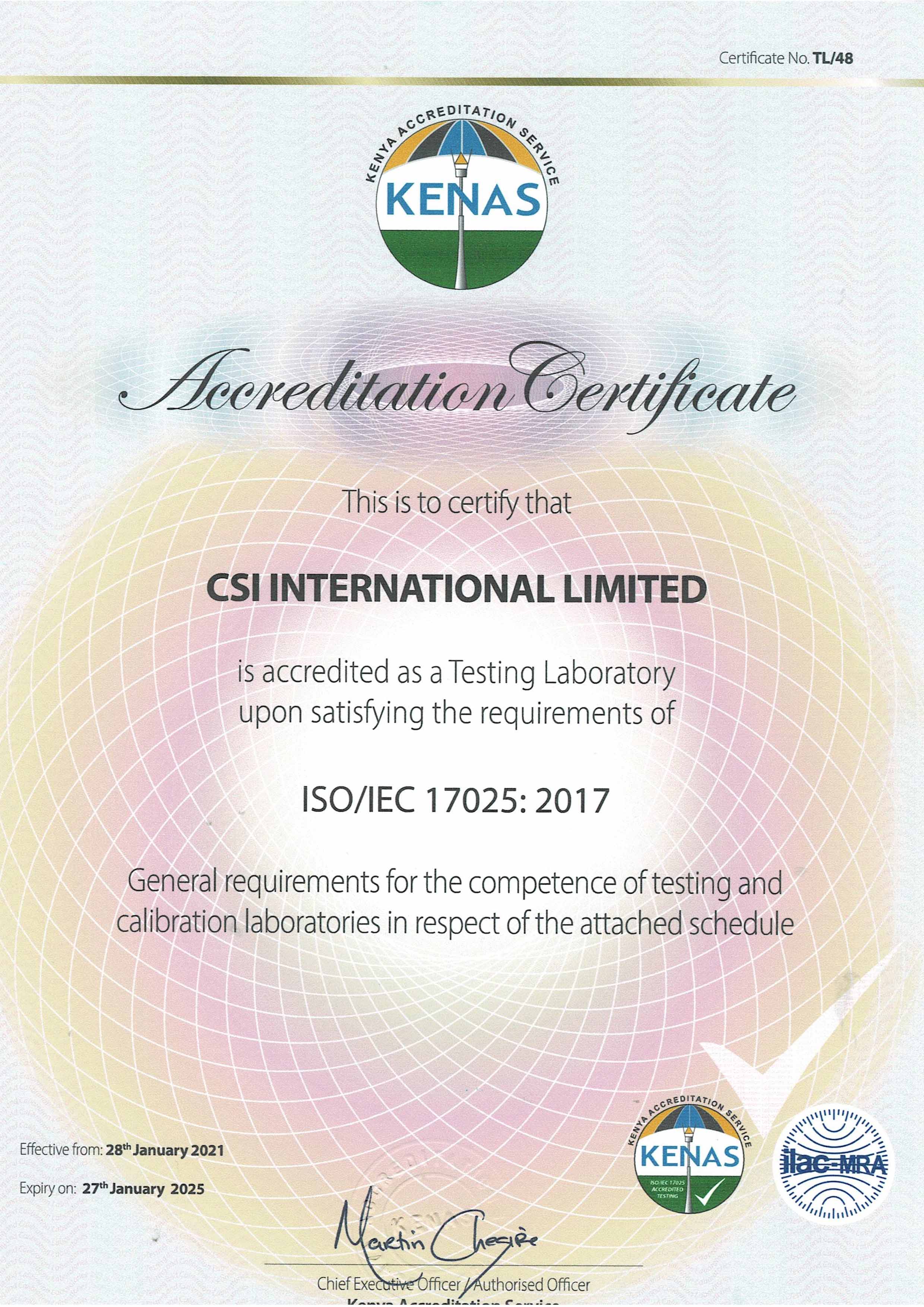 Certificate 5